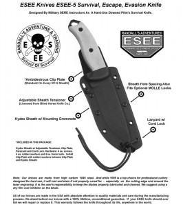 ESEE Knives ESEE-5 OD Plain Blade Knife 03